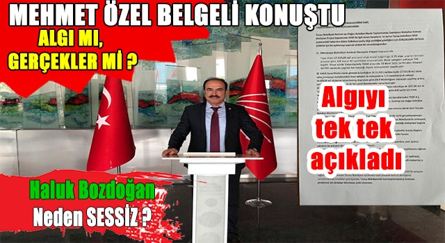 Chp eski ilçe başkanı Mehmet Özel TESKİ ile ilgili açıklama yaptı. Haluk Bozdoğan'dan cevap vermesini istedi.